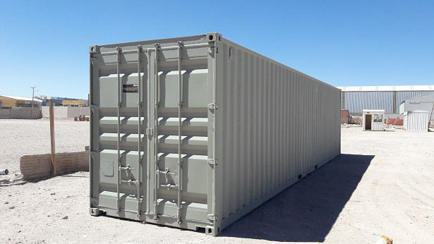 Conteneur maritime 40 pieds High Cube neuf – 76 m³, 29 m², Corten