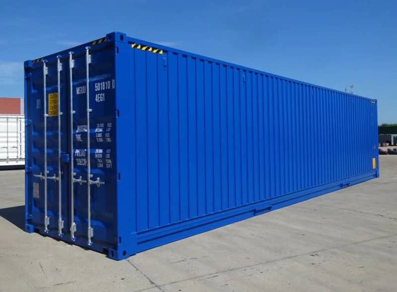 Conteneur maritime 40 pieds HC Dry neuf – 67 m³, 30 m², 26 t
