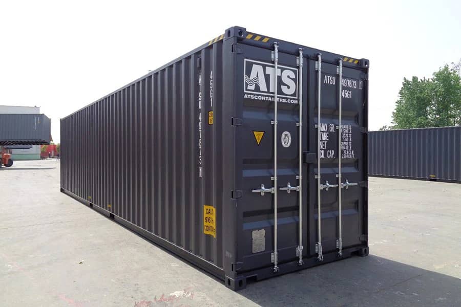 Conteneur maritime 40 pieds HC Dry neuf – 67 m³, 30 m², 1ère traversée