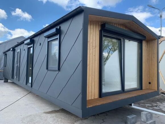 Maison mobile VTT XL luxe – 3 velux, 2 chambres, 3 salles de bain
