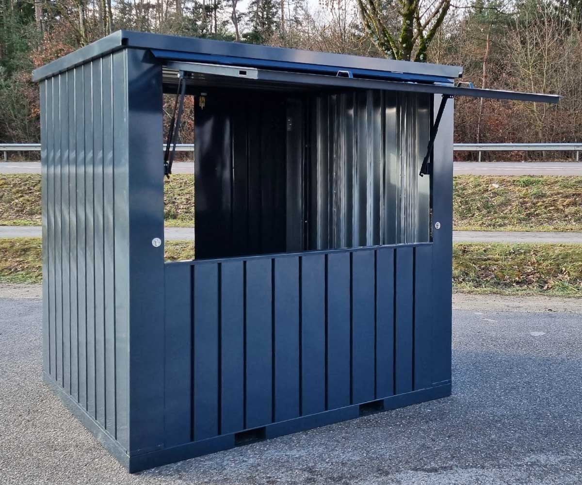 23-123-000069_9 Conteneur de vente anthracite – 2 952×2 290×2 240 mm, 2 portes – Image 1