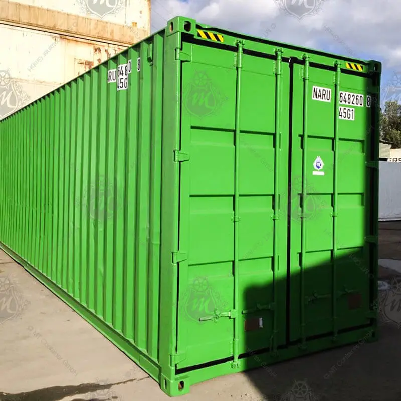 Conteneur maritime 40 pieds HC – 76,4 m³, 25 palettes