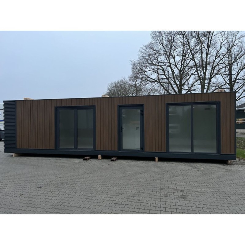 Conteneur habitable 40 pieds 38,5 m² – 2 chambres, cuisine, salle de bain
