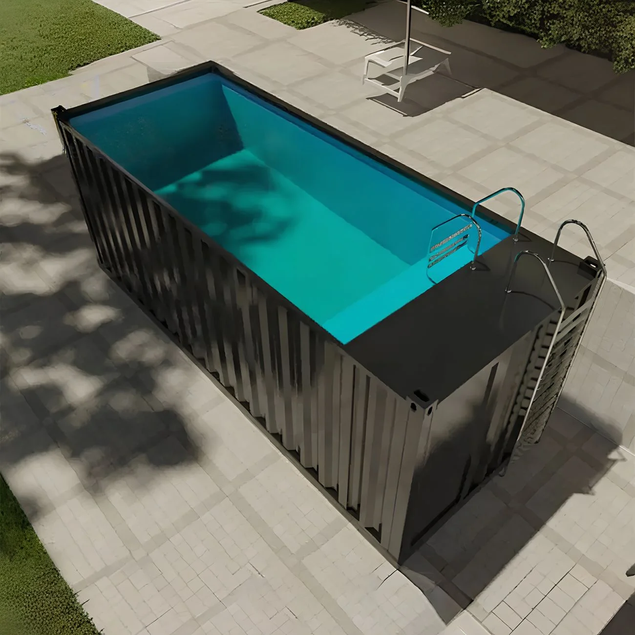 Conteneur piscine réalisé par ISOCUBE